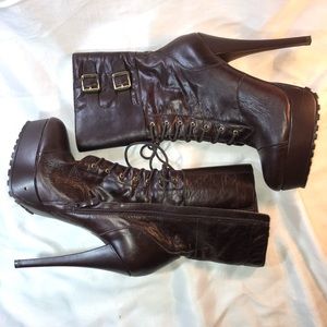 Bebe Mid Calf Stiletto Boot size 9